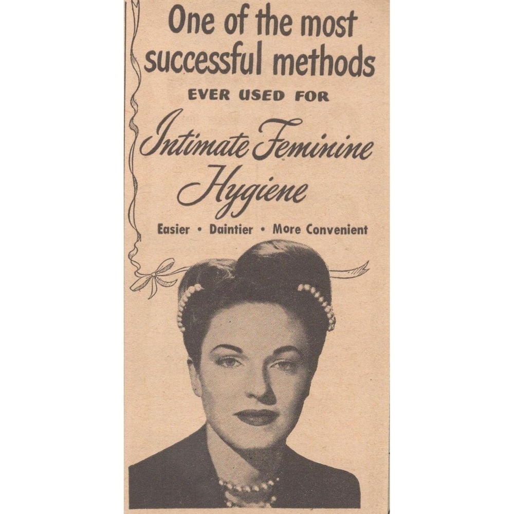 Vintage 1946 Zonitors Feminine Suppository Hygiene Post War Medical Print Ad
